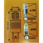 Светодиодная лампа Ecola G9 4,1W 2700K G9CG41ELC 65*23мм