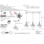 Светильник Crystal lux GARDEN SP3С…3 L1200 CHROME