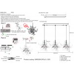 Светильник Crystal lux GARDEN SP3С…3 L1200 GOLD