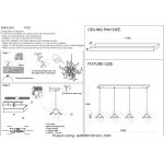 Crystal lux GARDEN SP3х4 L1600 GOLD