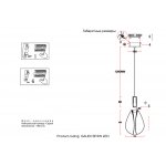 Светильник Crystal lux GAUDI SP4W LED AMBER