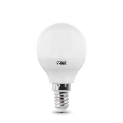 

Лампа Gauss LED Elementary Шар 10W E14 730lm 4100K (53120), 53120