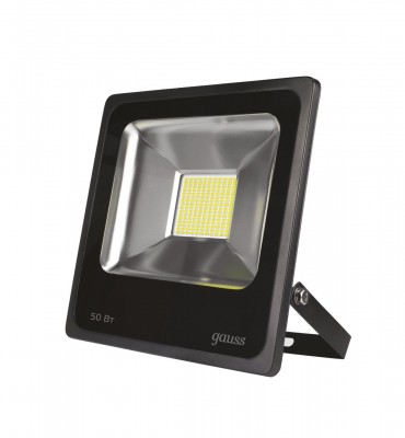 

Прожектор светодиодный Gauss LED 50W 3500lm IP65 6500К черный (613100350, 613100350