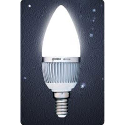 Лампа светодиодная Gauss Led B35 Candle 3W E14 4100K (= 30W обычной)