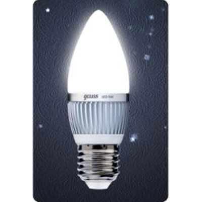 Лампа светодиодная Gauss Led B35 Candle 3W E27 4100K (= 30W обычной)