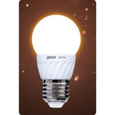 Лампа Gauss LED Ceramic Globe 3W E27 2700K (EB105302103) Лампа Gauss LED Ceramic Globe 3W E27 2700K (EB105302103)