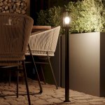 Светильник садово-парковый Gauss Vega столб 10.5*80cm, 170-240V / 50Hz, 1xE27, Max.60W, IP: 54, (GD024)