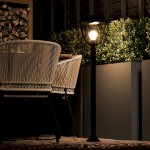 Светильник садово-парковый Gauss Aura столб 200*200*1000mm, 170-240V / 50Hz, 1xE27, Max.60W, IP: 54, (GD030)