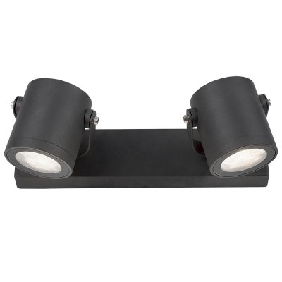 Светильник садово-парковый Gauss Sonata настенный архитектурный 2xGU10 280x90x130mm, 170-240V / 50Hz, 2xMax.35W, IP:54, (GD153)