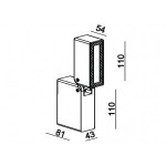 Gemini black светильник настенный Italline