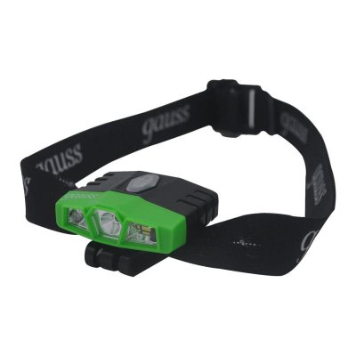 

Фонарь налобный Gauss модель GFL406 5W 180lm Li-ion 500mAh LED (GF406), GF406