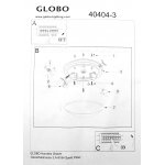 Светильник круглый Globo 40404-3 Burgundy