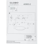 Светильник круглый потолочный Globo 40983-2 Fulva