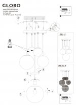 Люстра шары Globo 1581-5 Balla