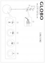 Светильник шар 200мм Globo 1583 Balla