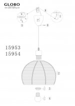 Светильник Globo 15953 Matous