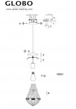 Светильник Globo 16001 Luma