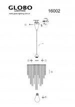 Светильник подвесной Globo 16002 Luma