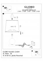 Настольная лампа Globo 21665 Volcano