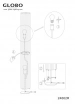 Торшер Globo 24662R Bailey