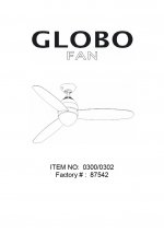 Люстра вентилятор Globo 302 Premier