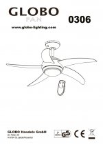 Люстра вентилятор Globo 306 Fabiola