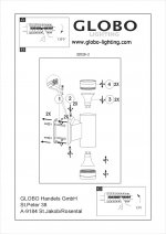 Светильник Globo 32028-2 Gantar