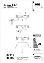 Светильник потолочный Globo 32110 Vranos