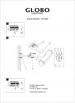 Светильник Globo 34185W Oskari