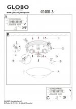 Светильник Globo 40400-3 Bike