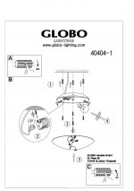 Светильник Globo 40404-1 Burgundy