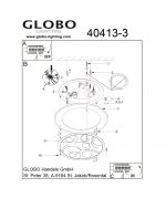 Светильник под медь Globo 40413-3 Ayana