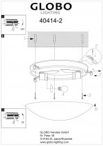 Светильник Globo 40414-2 Alivia