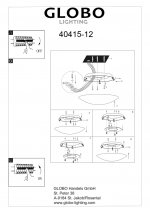 Светильник Globo 40415-12 Elisa