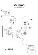 Светильник бра Globo 41522-2 Skylon