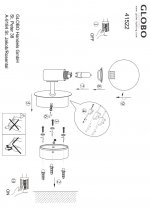 Светильник бра Globo 41522 Skylon