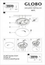 Светильник Globo 41673 Kirsten