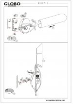 Светильник бра Globo 44137-1 Rania