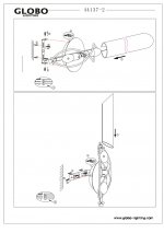 Светильник бра Globo 44137-2 Rania