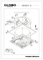 Светильник потолочный Globo 48069-2 Sonar