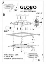 Светильник Globo 48074-2 Dubia