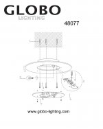 Светильник круглый Globo 48077 Claire