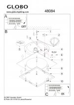 Светильник квадратный Globo 48084 Dubia