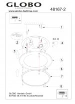 Светильник круглый Globo 48167-2 Indi
