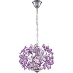 Люстра сиреневая Globo 5143 Purple