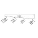 Светильник поворотный спот Globo 541007-4 