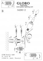 Светильник Globo 54283-2 Bosporus