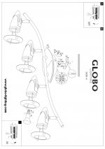 Светильник спот Globo 5438-4 Lord