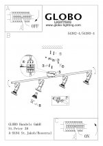Светильник Globo 54382-4 Rail