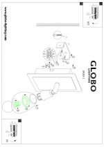 Светильник спот Globo 5450-1 Frank